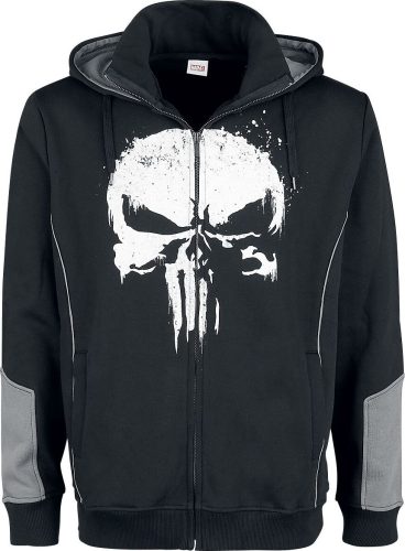 The Punisher Punisher Mikina s kapucí na zip cerná/šedá