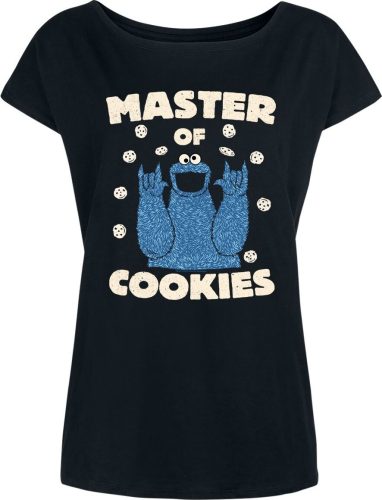 Sesame Street Krümelmonster - Master Of Cookies Dámské tričko černá