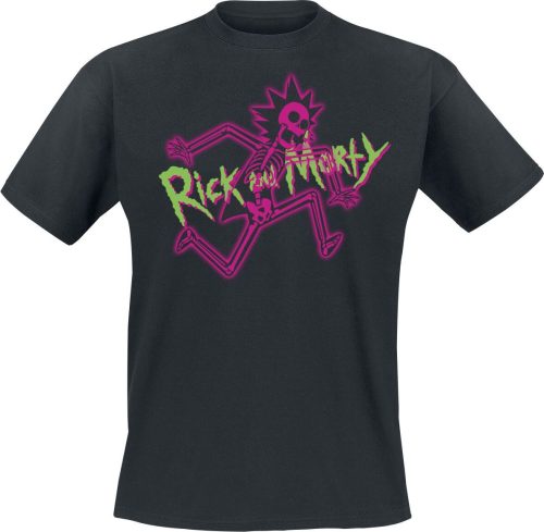 Rick And Morty Rick - Skeleton Tričko černá