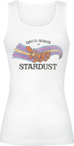 David Bowie Ziggy Stardust Dámský top bílá