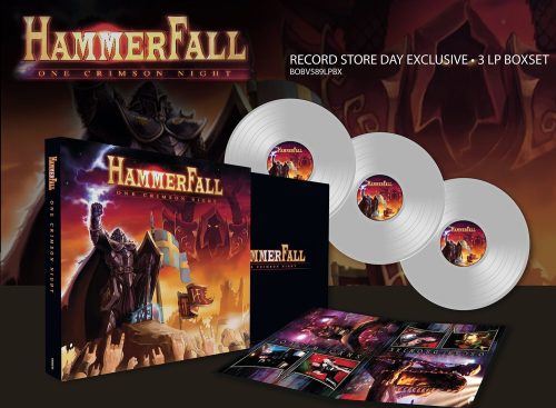 HammerFall One Crimson Night 3-LP transparentní