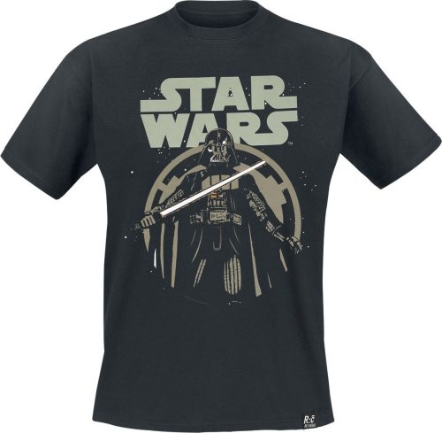 Star Wars Recovered - Darth Vader Lightsaber Tričko černá