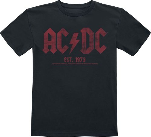 AC/DC Est. 1973 detské tricko černá