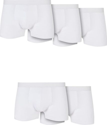 Urban Classics Solid Organic Cotton Boxer Shorts 5-Pack Boxerky bílá