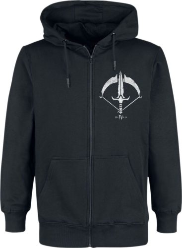 Diablo IV - Rouge Sigil Mikina s kapucí na zip černá