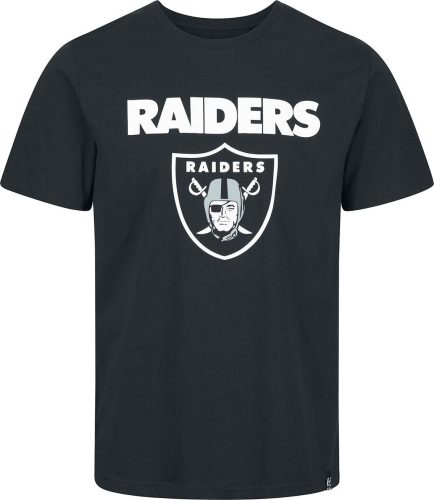 Recovered Clothing NFL Raiders Logo Tričko černá
