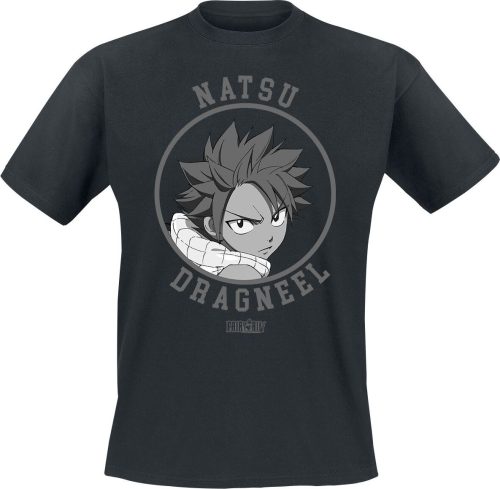 Fairy Tail Natsu Dragneel - Grey Circle Tričko černá