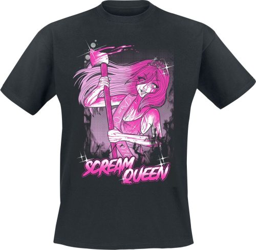 Pinku Kult Scream Queens Tričko černá