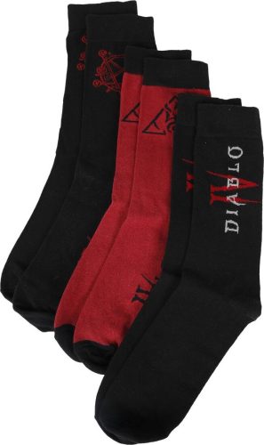 Diablo IV - Hell Ponožky vícebarevný