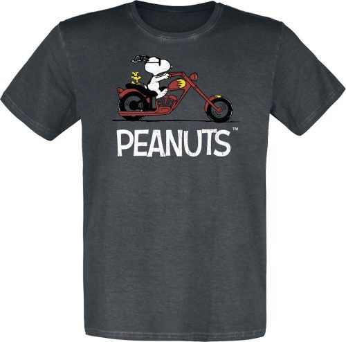 Peanuts Snoopy - Biker - Rocker - Woodstock Tričko vícebarevný