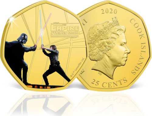 Star Wars Sběratelská mince The Empire Strikes Back Mince zlatá