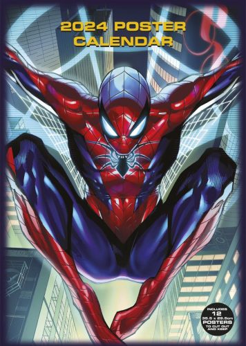 Spider-Man Plakátový kalendář 2024 Nástenný kalendář vícebarevný