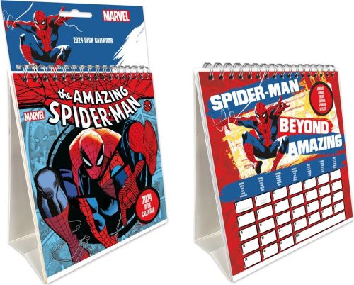 Spider-Man Stolový kalendář 2024 Stolní kalendář vícebarevný