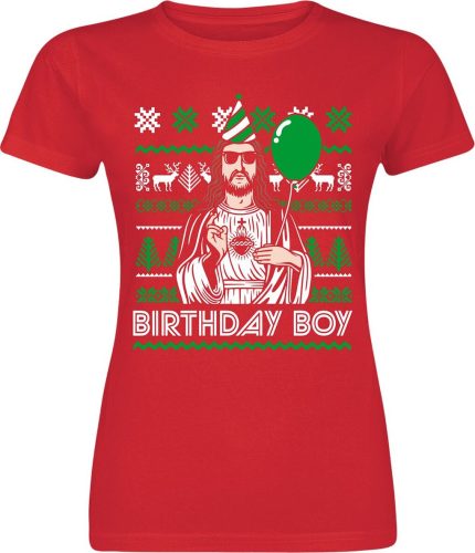 Sprüche Birthday Boy Dámské tričko červená