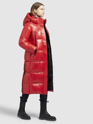 Khujo Lucia Shiny Odessa Ski Club Jacket Dámský kabát červená