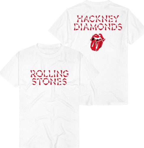 The Rolling Stones Hackney Diamonds Logo Tričko bílá