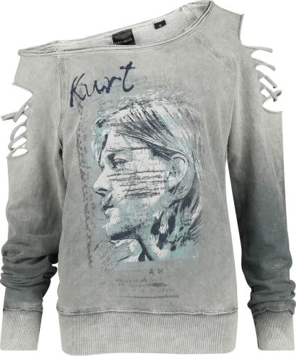 Kurt Cobain Sign Dámská mikina šedá