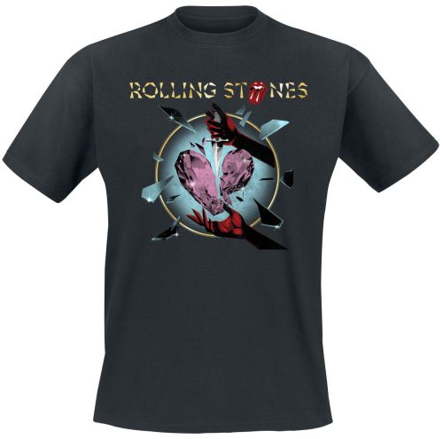 The Rolling Stones Hackney Diamonds Circle Heart Tričko černá