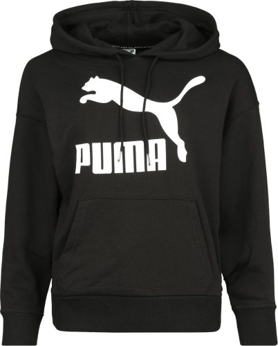 Puma Classics Logo Hoodie Dámská mikina s kapucí černá
