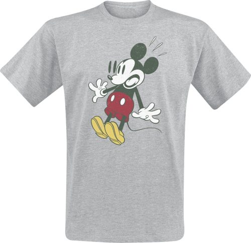 Mickey & Minnie Mouse Mickey Surprised Tričko šedý vres
