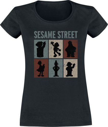 Sesame Street Characters Dámské tričko černá