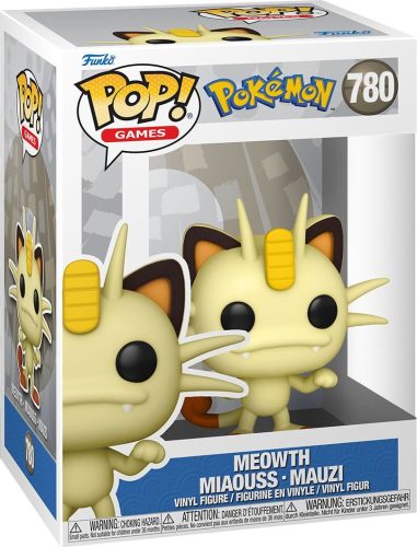 Pokémon Vinylová figurka č.780 Meowth - Miaouss - Mauzi Sberatelská postava vícebarevný