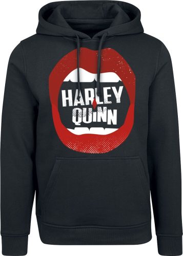 Suicide Squad Harley Quinn - Lips Mikina s kapucí černá
