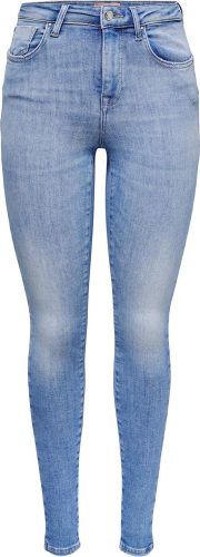 Only Denimové kalhoty ONLPOWER MID PUCH UP SK REA934 NOOS Dámské džíny světle modrá