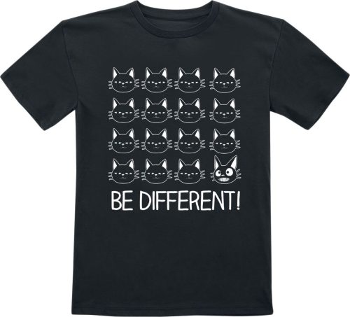 Be Different! Cats detské tricko černá