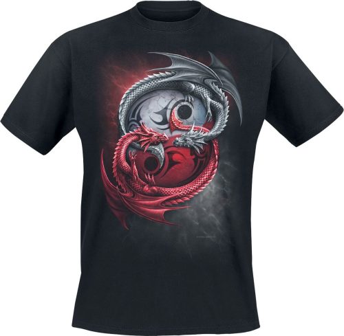 Spiral Infinity Dragons Tričko černá