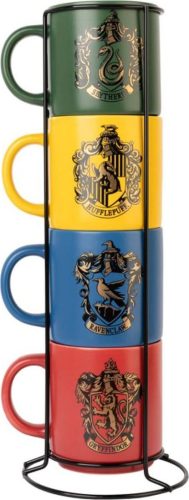 Harry Potter Hogwarts Häuser Tassen-Set Hrnek - sada vícebarevný