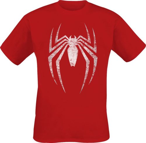 Spider-Man Gamerverse - White Spider Logo Tričko červená