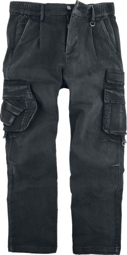 Black Premium by EMP Army Vintage Trousers Cargo kalhoty tmavě šedá