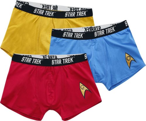 Star Trek Commander Boxerky modrá/cervená/žlutá