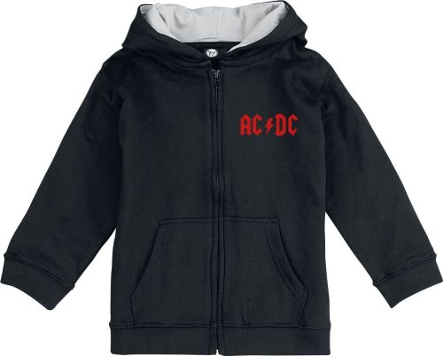 AC/DC Metal-Kids - Black Ice detská mikina s kapucí na zip černá