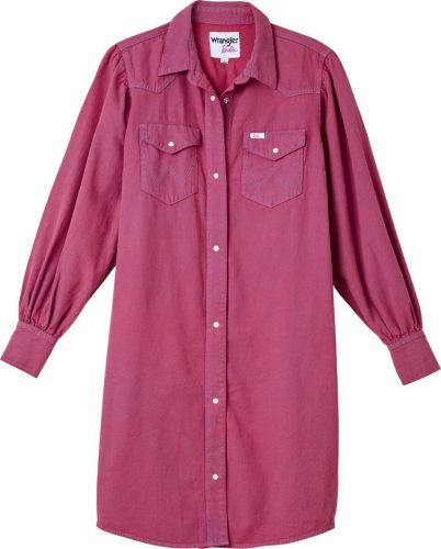 Wrangler Barbie Shirt Dress Šaty růžová