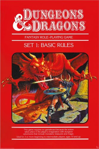 Dungeons and Dragons Basic Rules plakát vícebarevný