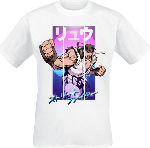 Street Fighter Ryu Tričko bílá