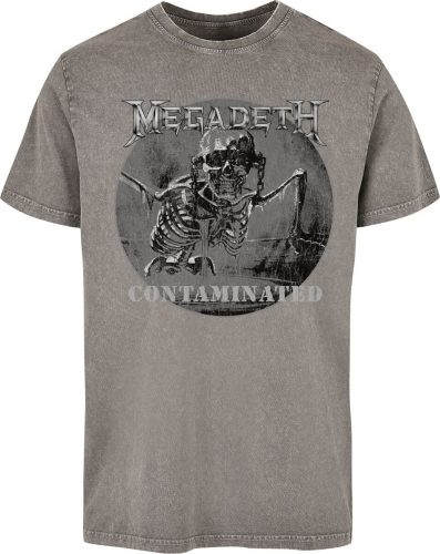 Megadeth Contaminated Light Vintage Tričko šedá