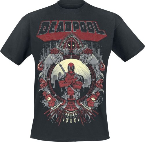 Deadpool This Fight Never Ends Tričko černá