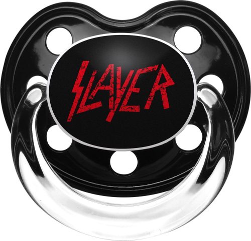 Slayer Metal-Kids - Logo Schnuller cerná/cervená