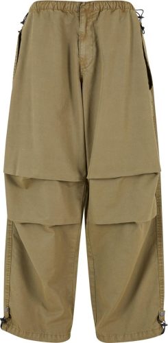 Urban Classics Ladies Cotton Parachute Pants Dámské kalhoty olivová