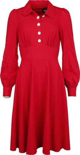 Hell Bunny Mia Midi Dress Šaty červená