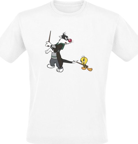 Looney Tunes Sylvester - Tweety - Slytherin Tričko bílá