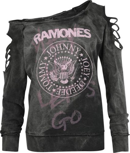 Ramones Pink Logo Dámská mikina černá