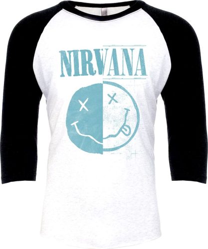 Nirvana Two Faced Tričko s dlouhým rukávem bílá/cerná