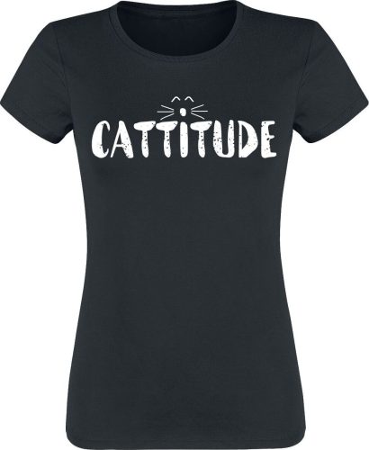 Tierisch Cattitude Dámské tričko černá