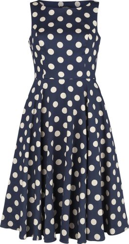H&R London Šaty s kruhovou suknou Zea Šaty modrá/bílá