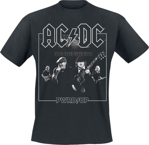 AC/DC PWRDUP Live Tričko černá