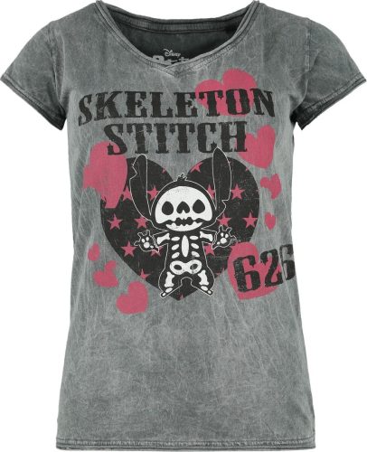 Lilo & Stitch Skeleton Stitch Dámské tričko šedá